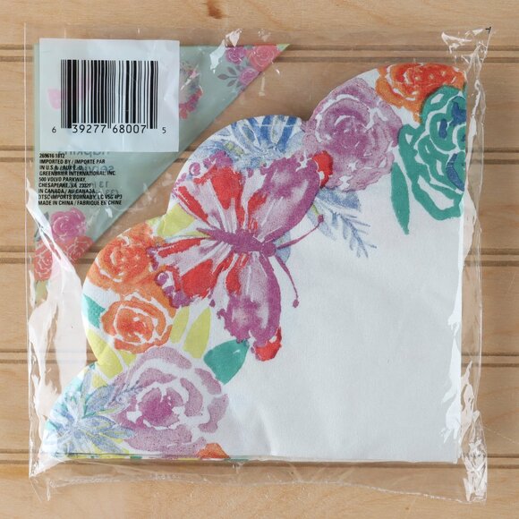 32 Decorative Springtime Napkin Bundle - Two Designs - Scalloped Edges - Picture 6 of 6